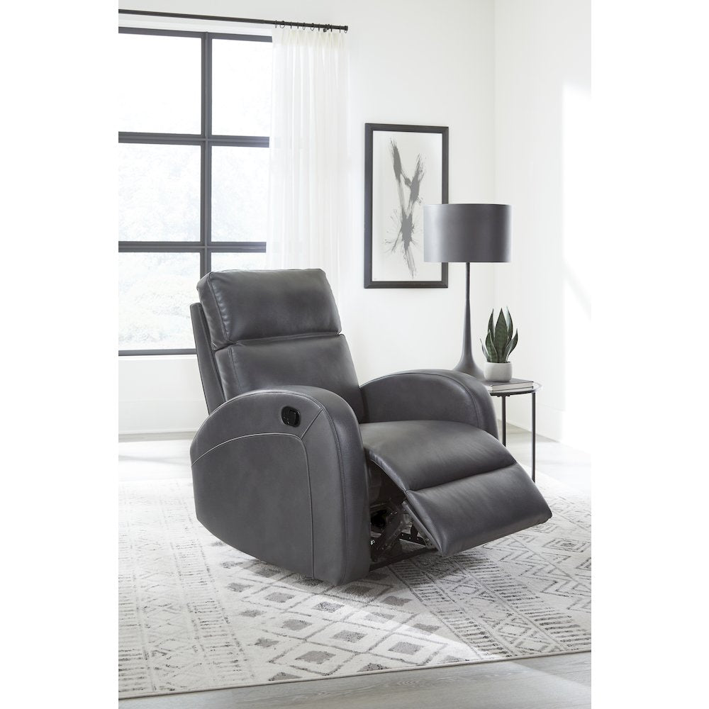 Devin - Pebble Grey Manual Recliner