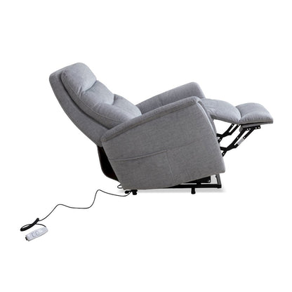 Gemini - Capri Silver Power Lift Recliner with Articulating Headrest