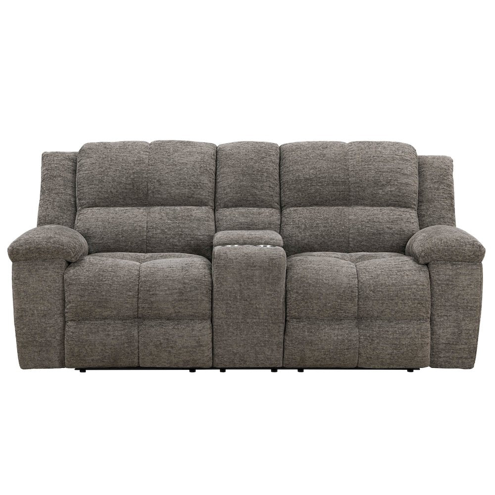 Buster Cabot Stone Manual Reclining Sofa Loveseat and Recliner