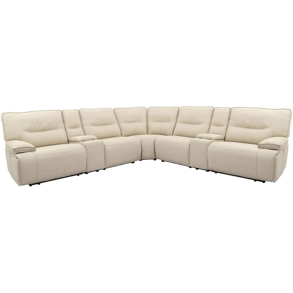 7 Piece Modular Power Reclining Sectional with Power Adjustable Headrests