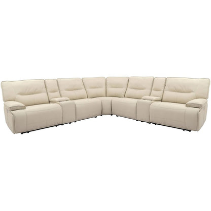 7 Piece Modular Power Reclining Sectional with Power Adjustable Headrests