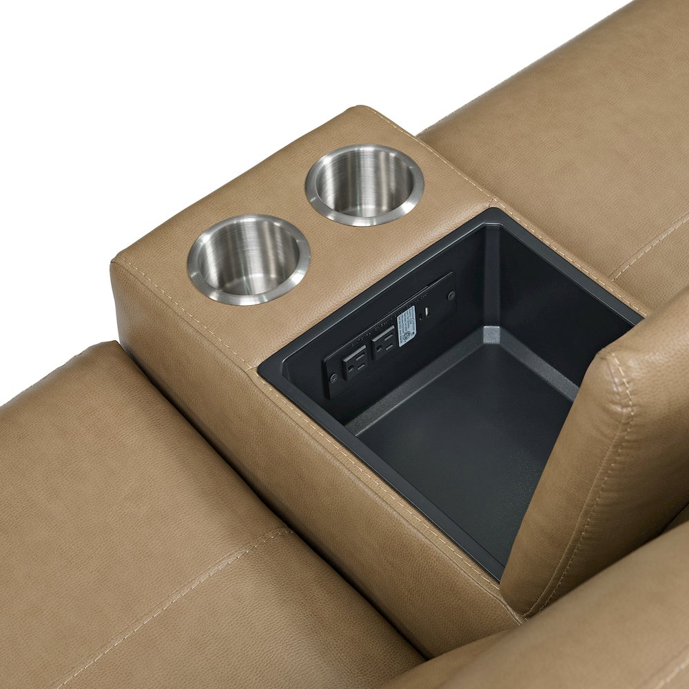 Momentum - Cashew 7 Piece Modular Power Reclining Sectional