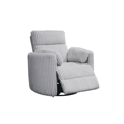 Radius - Mega Grey Power Reclining Sofa and Two Recliners