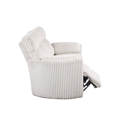 Radius - Mega Ivory Power Reclining Sofa and Two Recliners