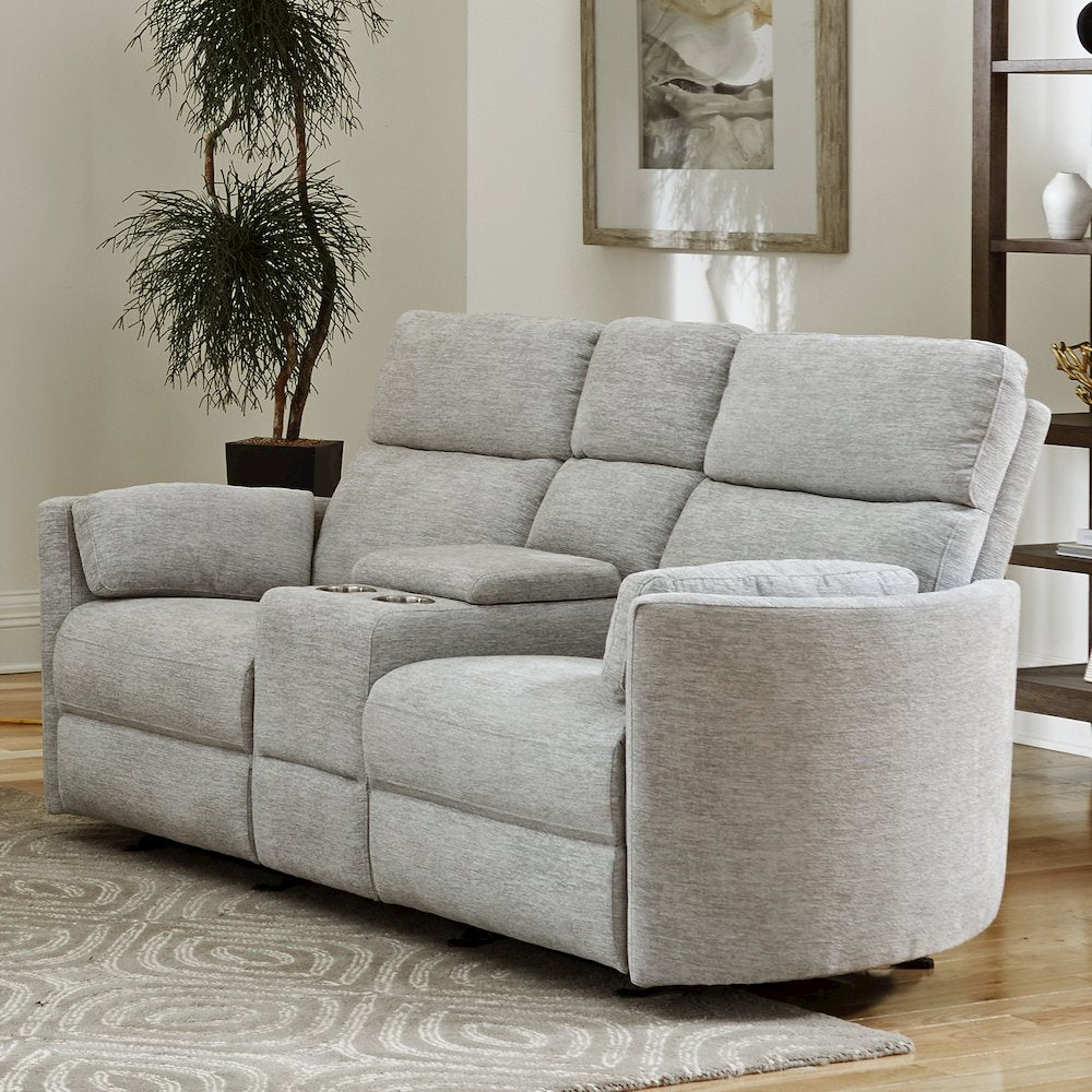 Radius - Mineral Power Reclining Sofa Loveseat and Recliner