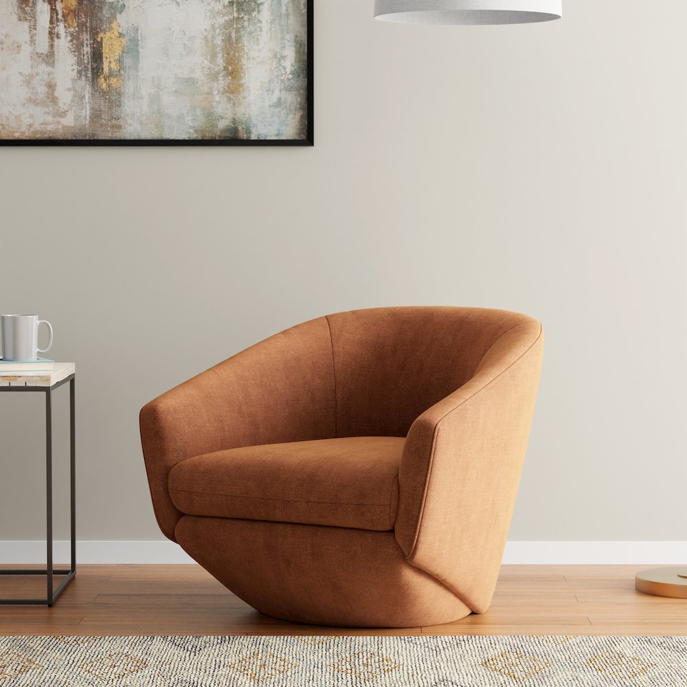 The Twist - Elise Rust Swivel Chair