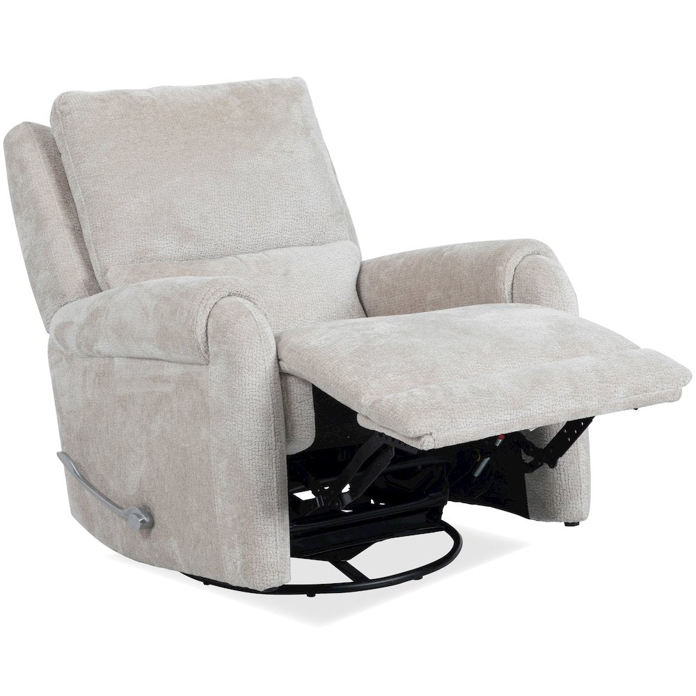 Gentry - Ecru Mist Manual Swivel Glider Recliner