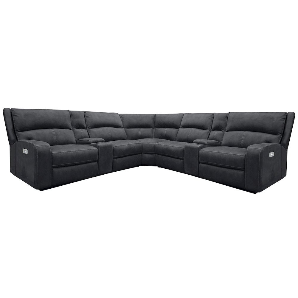 Polaris - Slate 7 Piece Modular Power Reclining Sectional