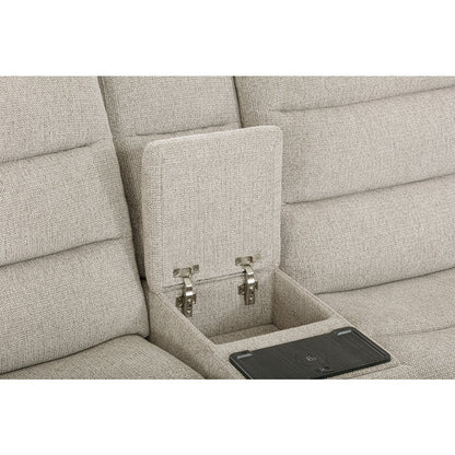 Felix Mari Fawn 7 Piece Zero Gravity Power Reclining Sectional with Beverage