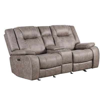 Blake - Desert Taupe Manual Reclining Sofa and Loveseat