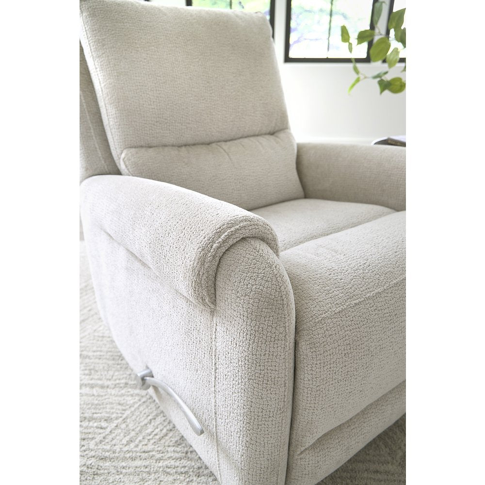 Gentry - Ecru Mist Manual Swivel Glider Recliner