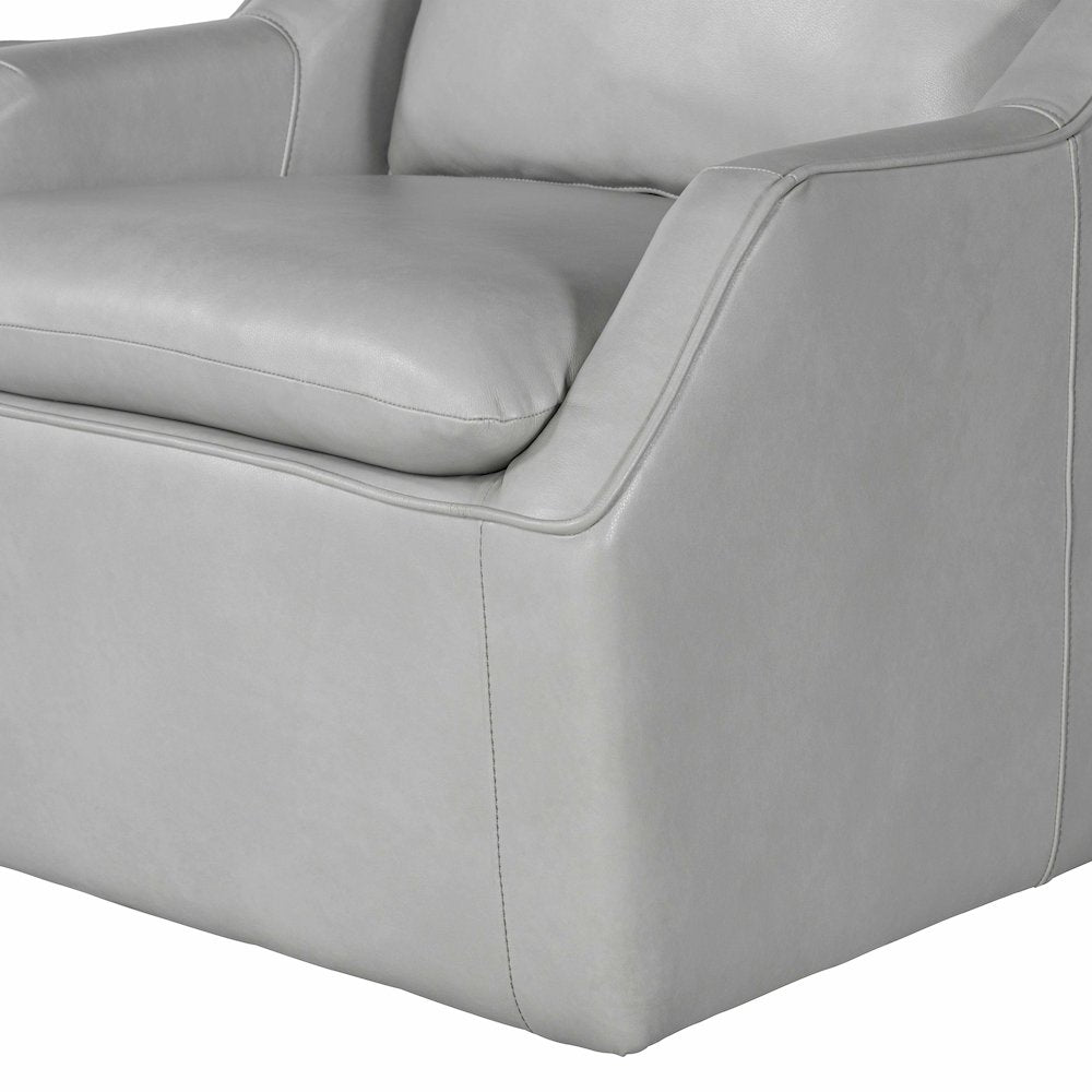 Asher - Steamboat Ice Swivel Accent Chair