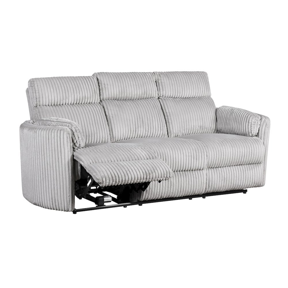 Radius - Mega Grey Power Reclining Sofa and Two Recliners