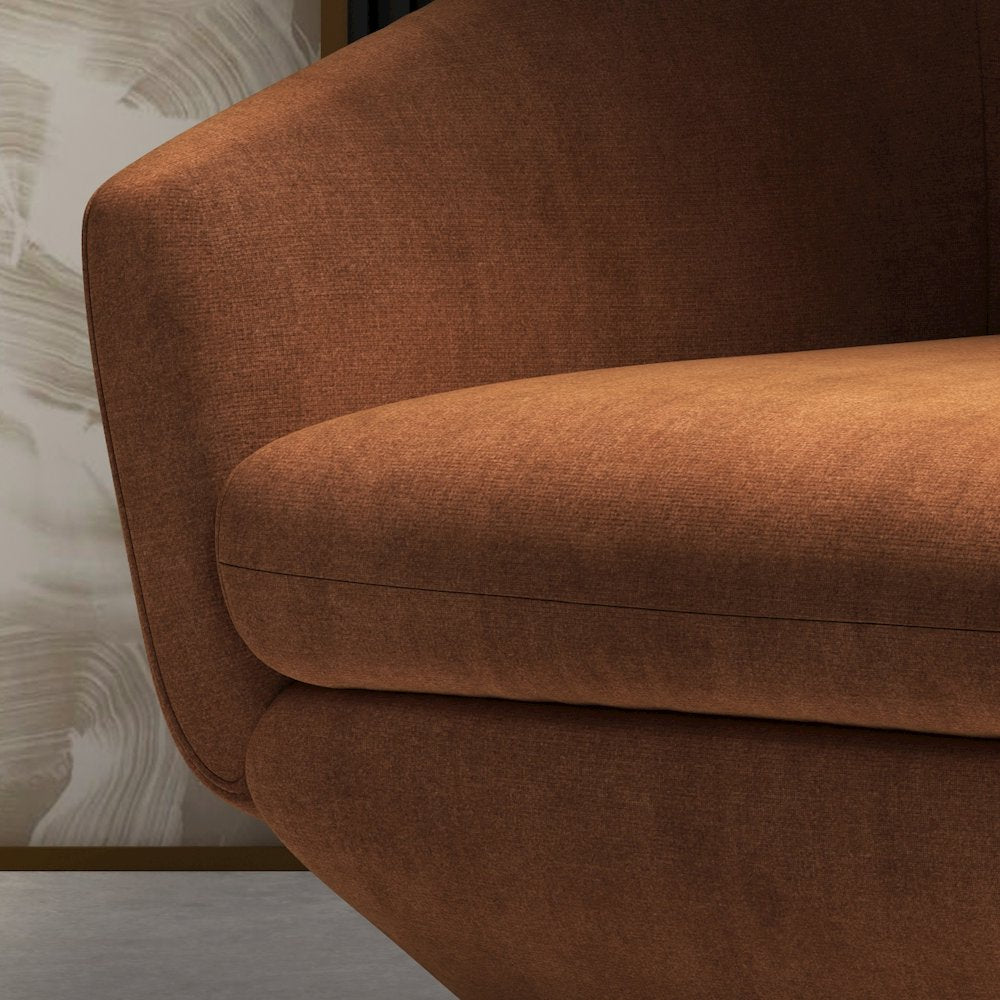 The Twist - Elise Rust Swivel Chair