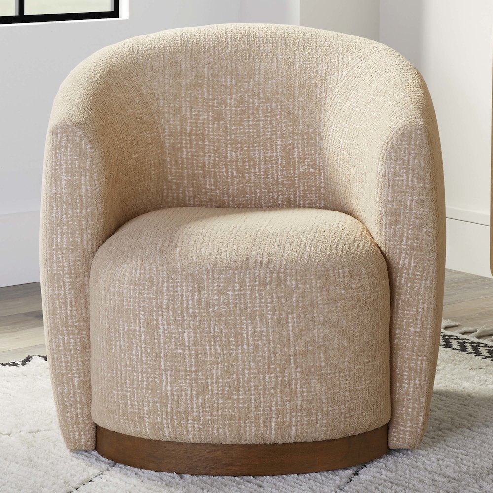 Tatum - Sand Dollar Swivel Accent Chair