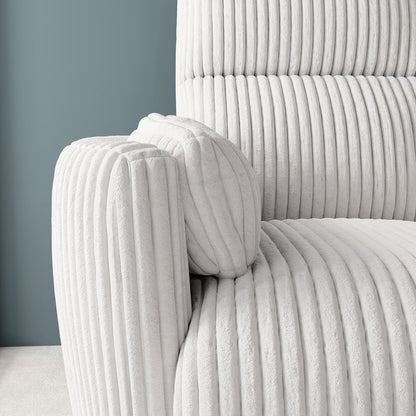 Radius - Mega Ivory Power Reclining Sofa and Two Recliners