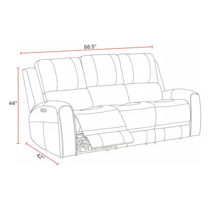 Belmont Lyric Caramel Zero Gravity Power Reclining Sofa and Recliner