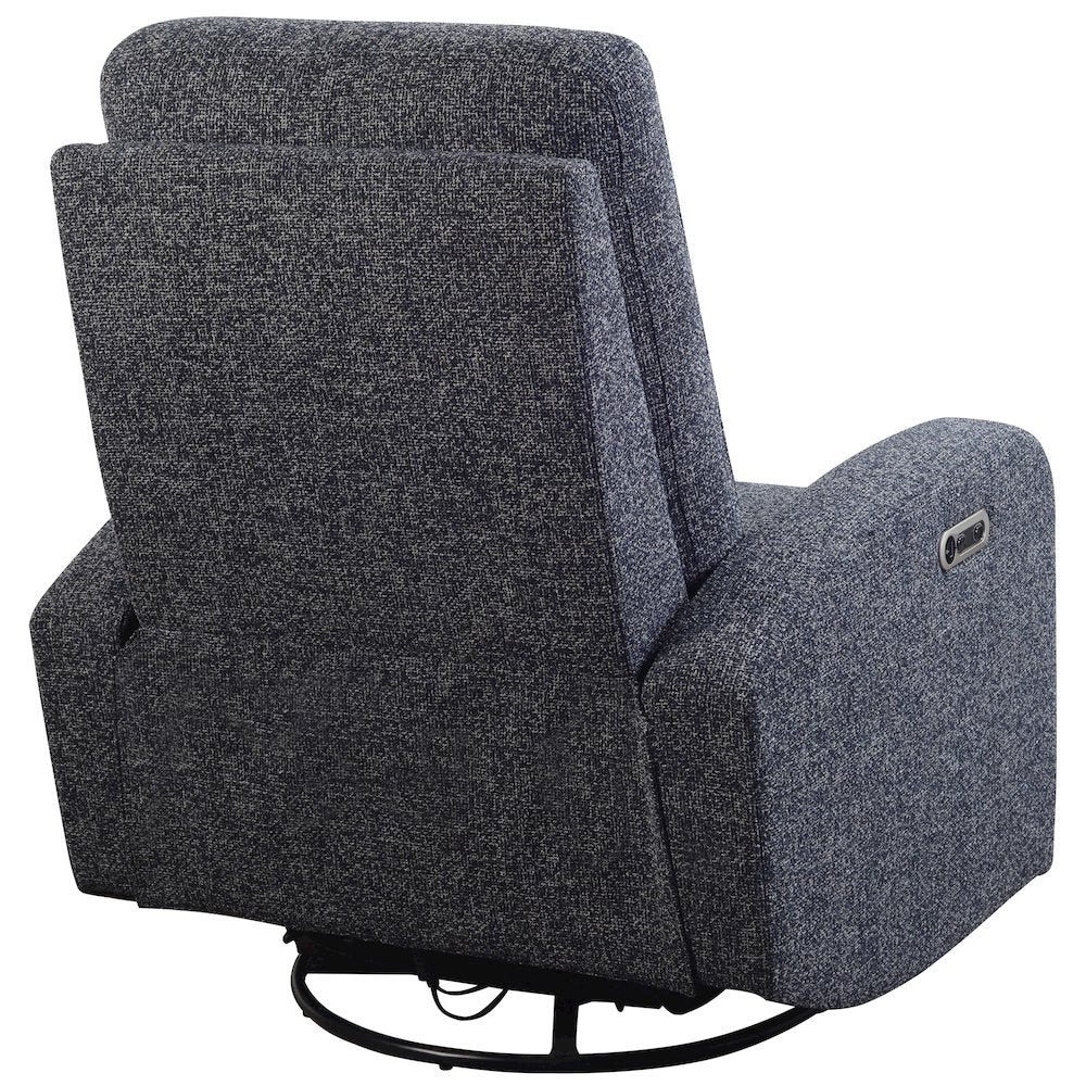 Thriller - Natural Beauty Denim Power Swivel Glider Recliner