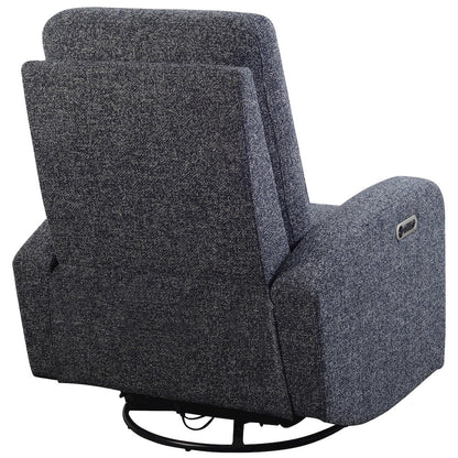 Thriller - Natural Beauty Denim Power Swivel Glider Recliner