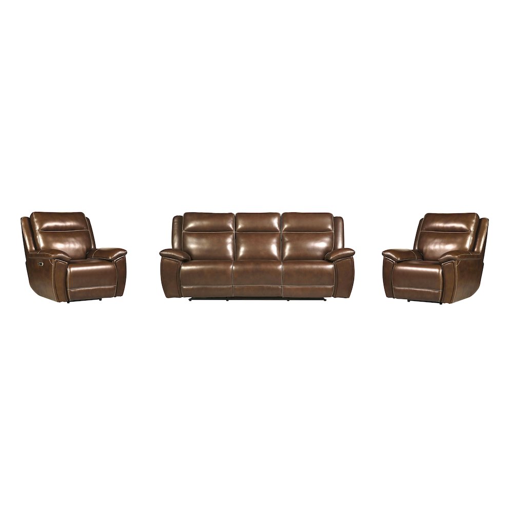 Jameson - Hickory Power Reclining Zero Gravity Sofa and Two Recliners