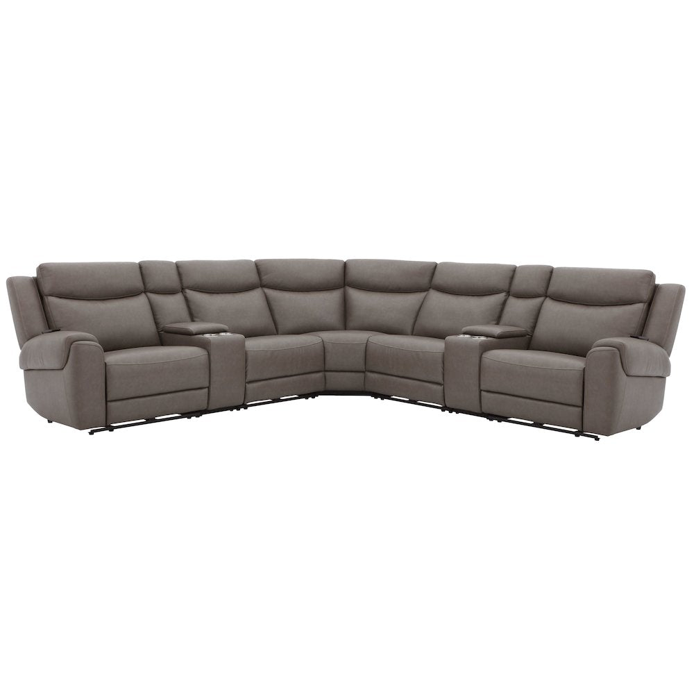 Momentum - Dark Granite 7 Piece Modular Power Reclining Sectional