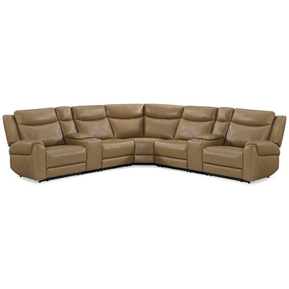 Momentum - Cashew 7 Piece Modular Power Reclining Sectional