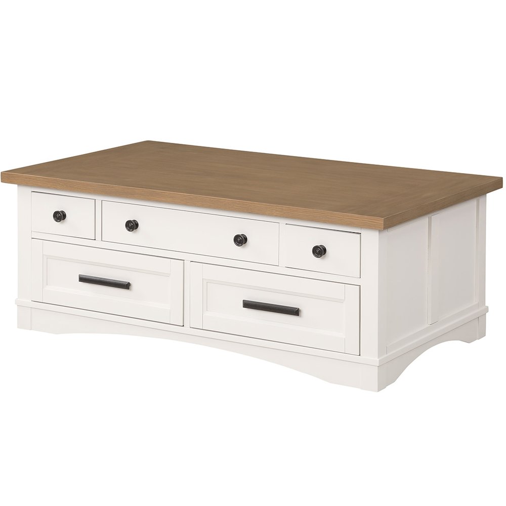 Modern - Cotton Lift Top Cocktail Table with 2 End Tables