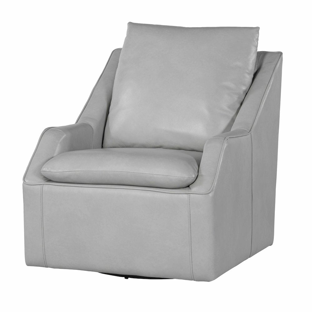 Asher - Steamboat Ice Swivel Accent Chair