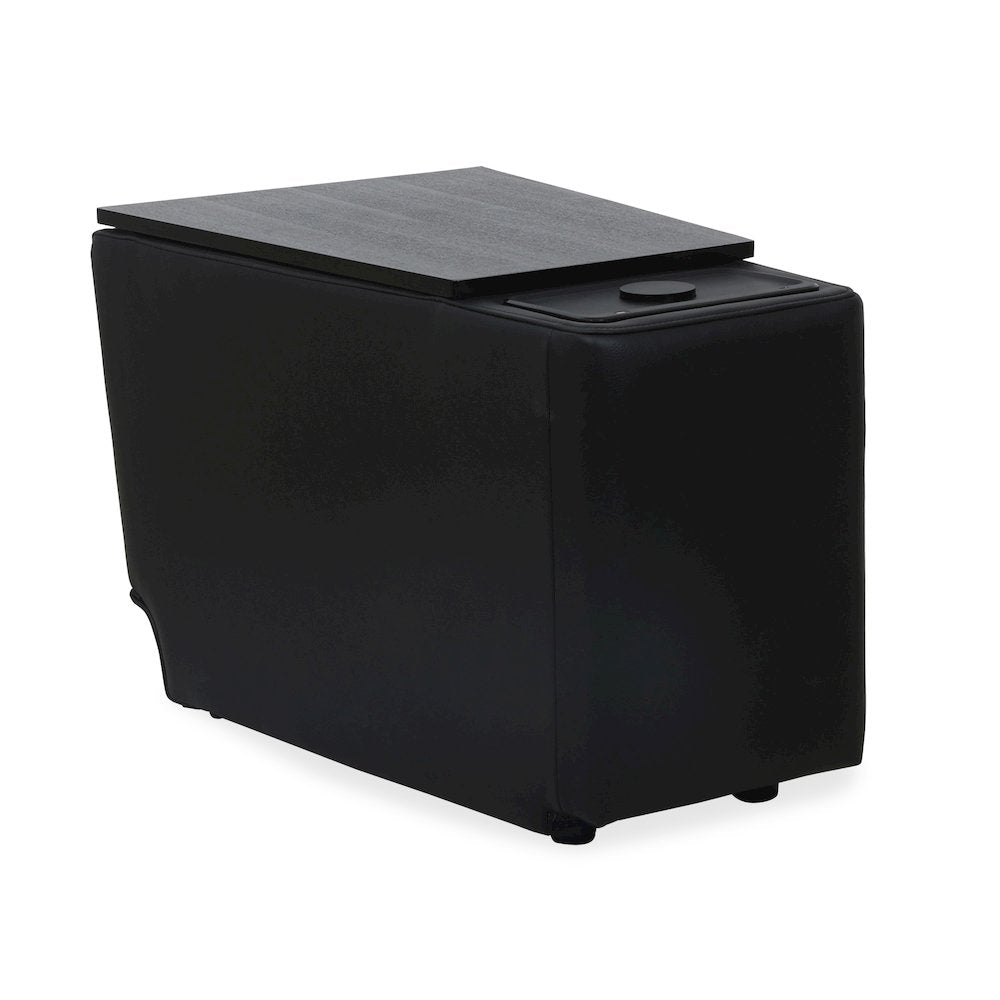 Phoenix Autumn Black Zero Gravity Power 3 Seat Home Theater Seating with 2