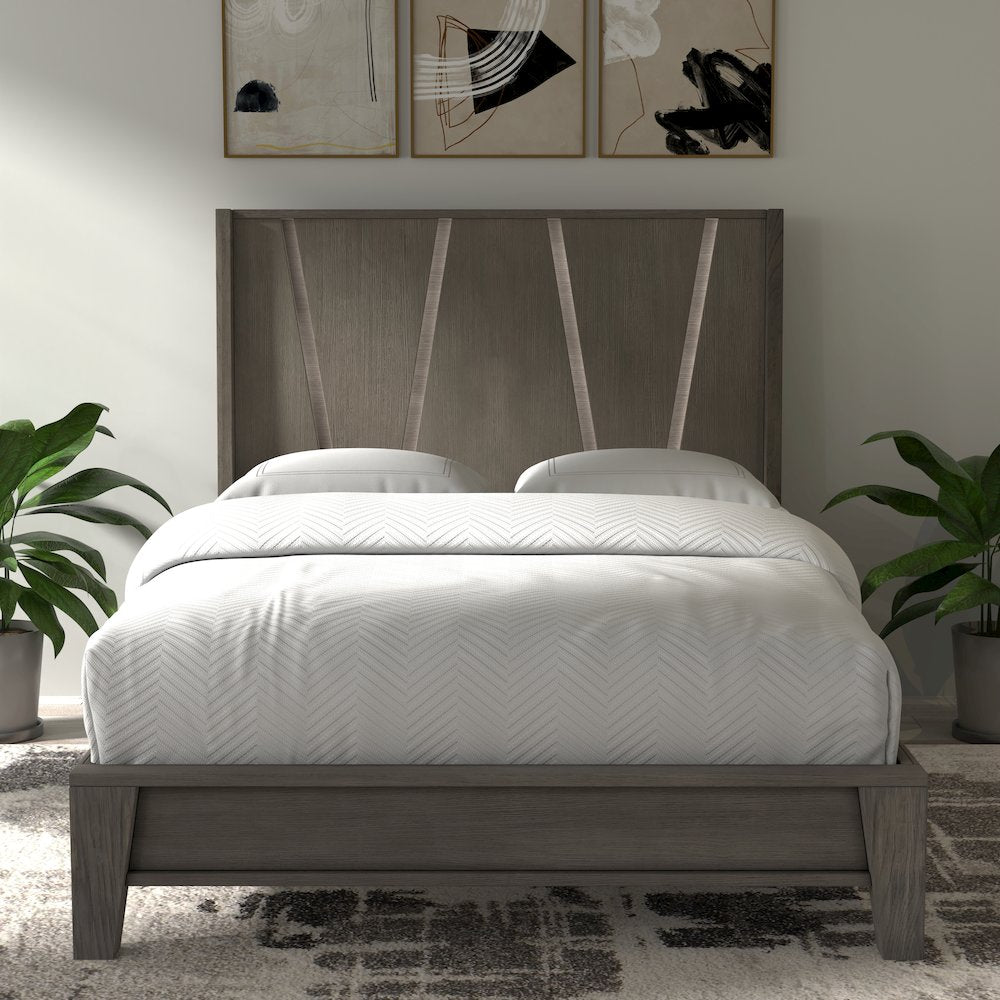 Pure Modern Bedroom King Panel Bed