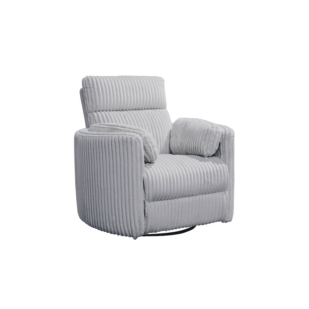 Radius - Mega Grey Power Reclining Sofa and Two Recliners