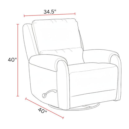 Gentry - Shadowplay Manual Swivel Glider Recliner Two Pack
