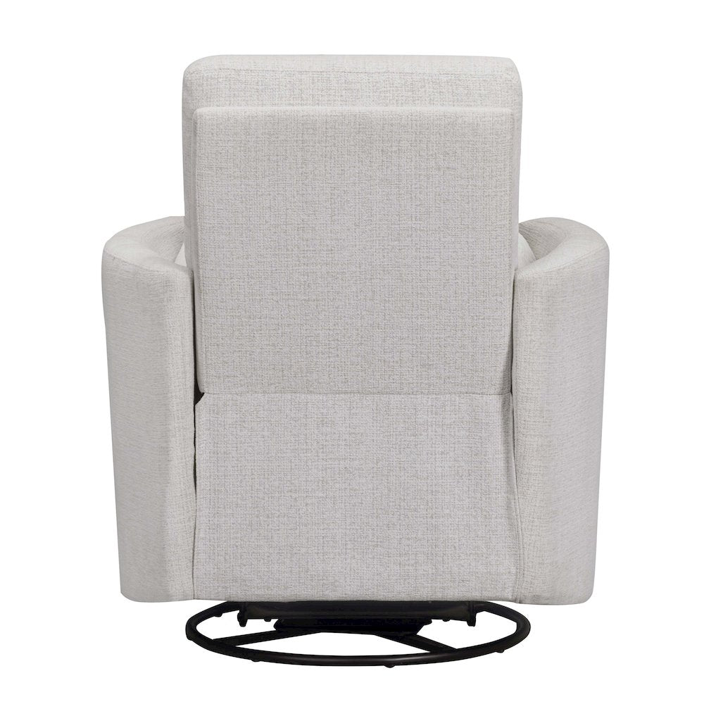 Turner Acadia White Manual Swivel Glider Recliner Two Pack