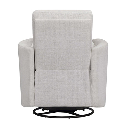 Turner Acadia White Manual Swivel Glider Recliner Two Pack
