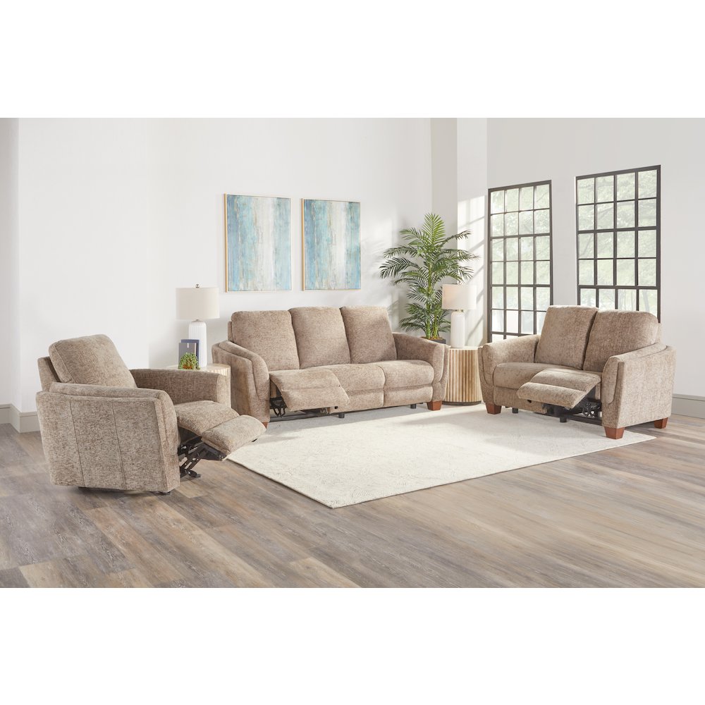 Morehead - Biscotti Power Reclining Loveseat