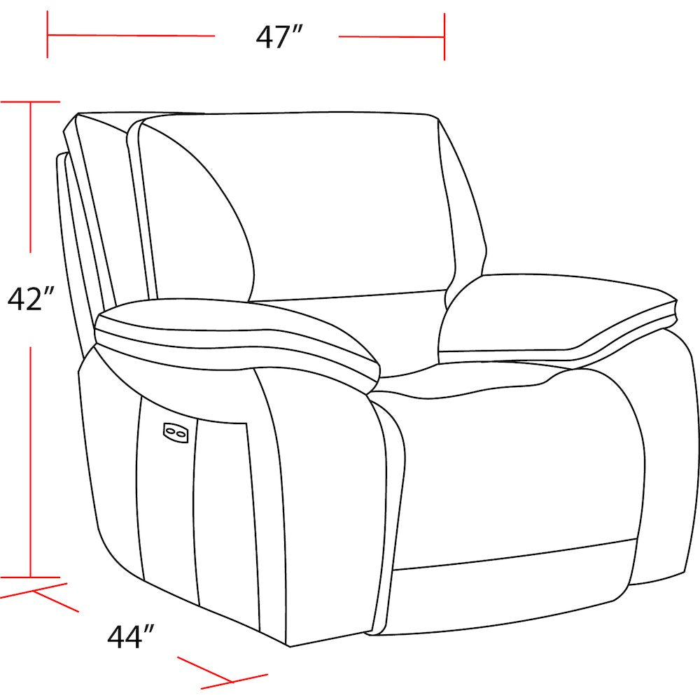 Vail - Burnt Sienna Power Reclining Sofa and Recliner