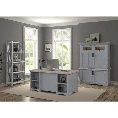Modern - Dove Etagere Bookcase