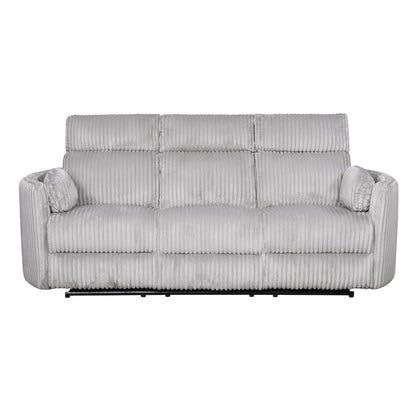 Radius - Mega Grey Power Reclining Sofa and Two Recliners