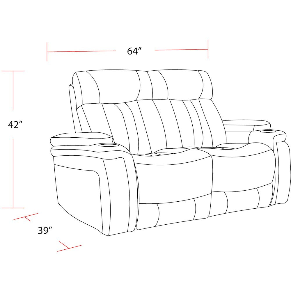 Royce - Fantom Ivory Power Reclining Loveseat