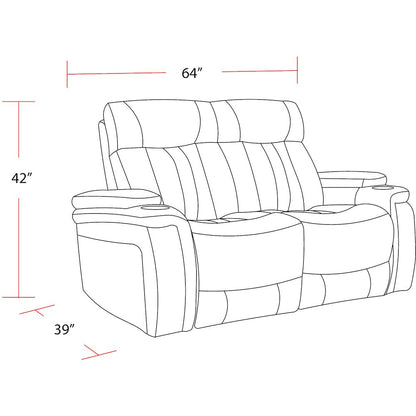 Royce - Fantom Ivory Power Reclining Loveseat