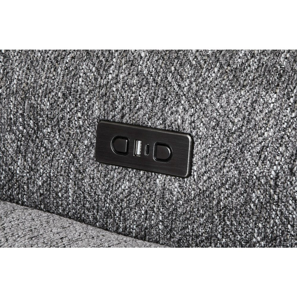 Kline Nightfall 6 Piece Power Sliding Sectional with Extension Footrests