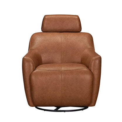 Miles Renaissance Cinnamon Swivel Gliding Accent Chair Two Pack