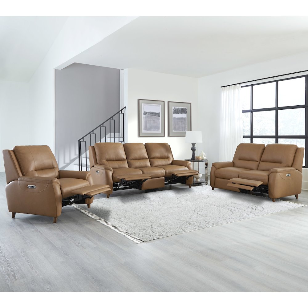 Austin - Caramel Cream Power Recliner P2