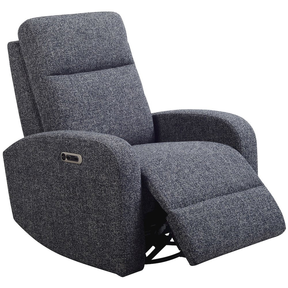 Thriller - Natural Beauty Denim Power Swivel Glider Recliner