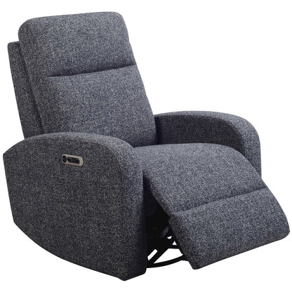 Thriller - Natural Beauty Denim Power Swivel Glider Recliner
