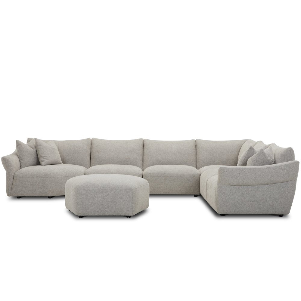 Playful - Canes Cobblestone 6 Piece Modular Sectional