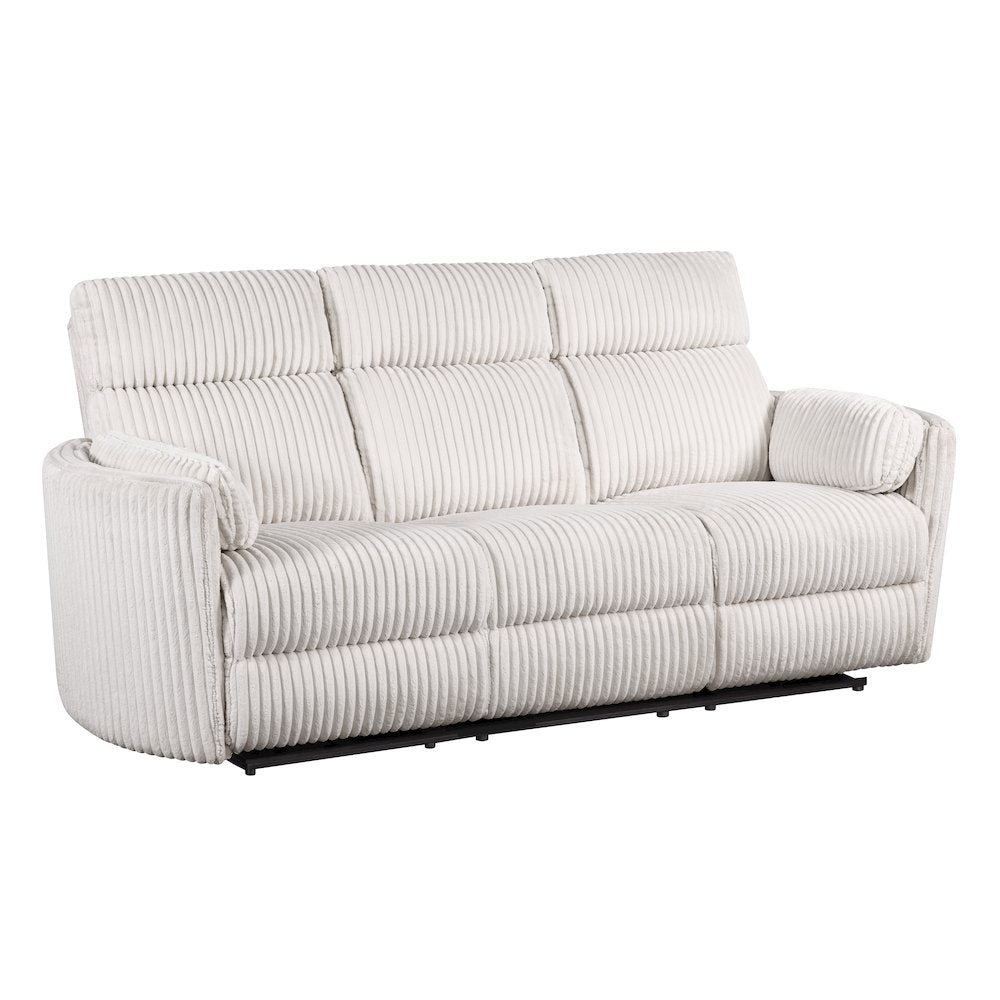 Radius - Mega Ivory Power Reclining Sofa and Two Recliners