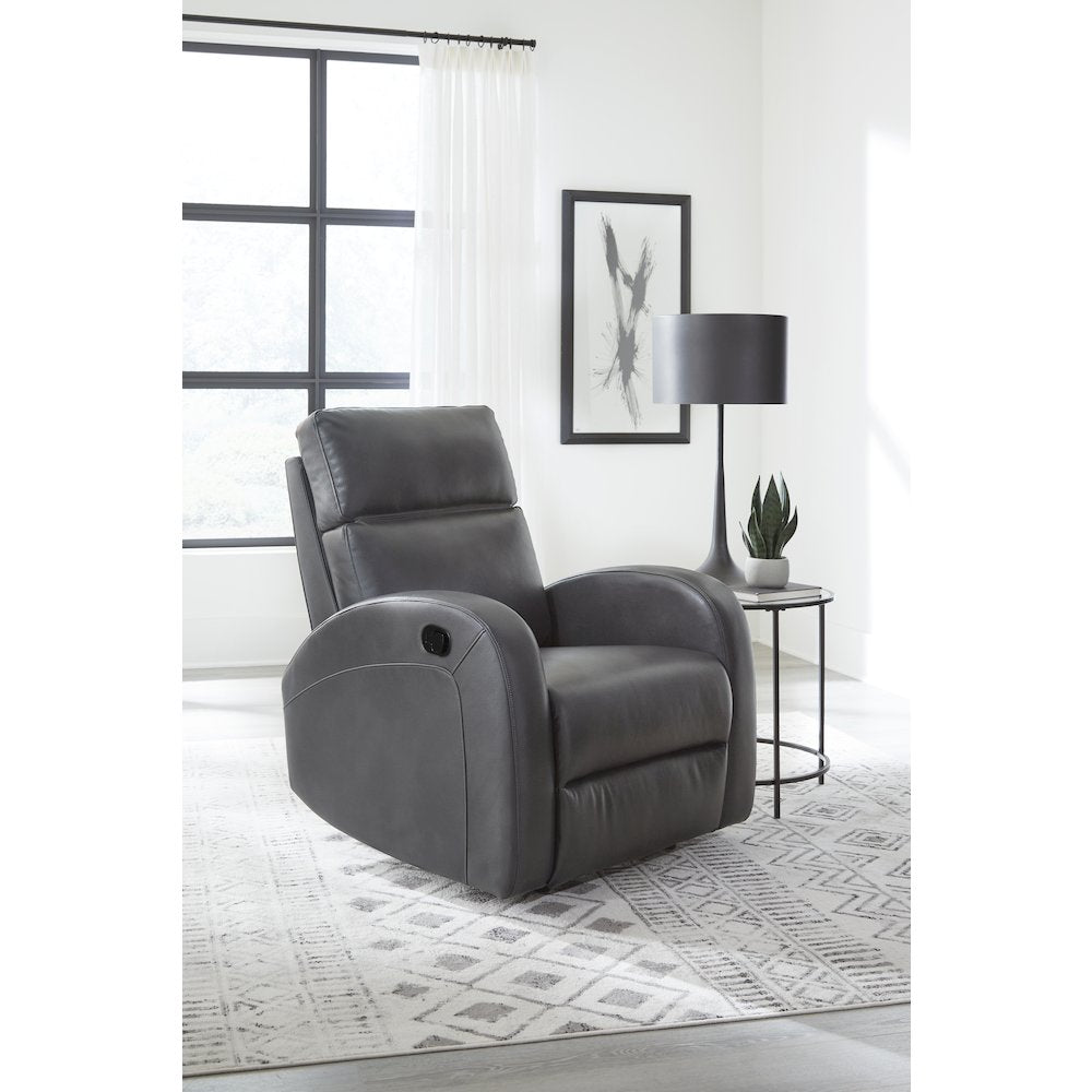 Devin - Pebble Grey Manual Recliner