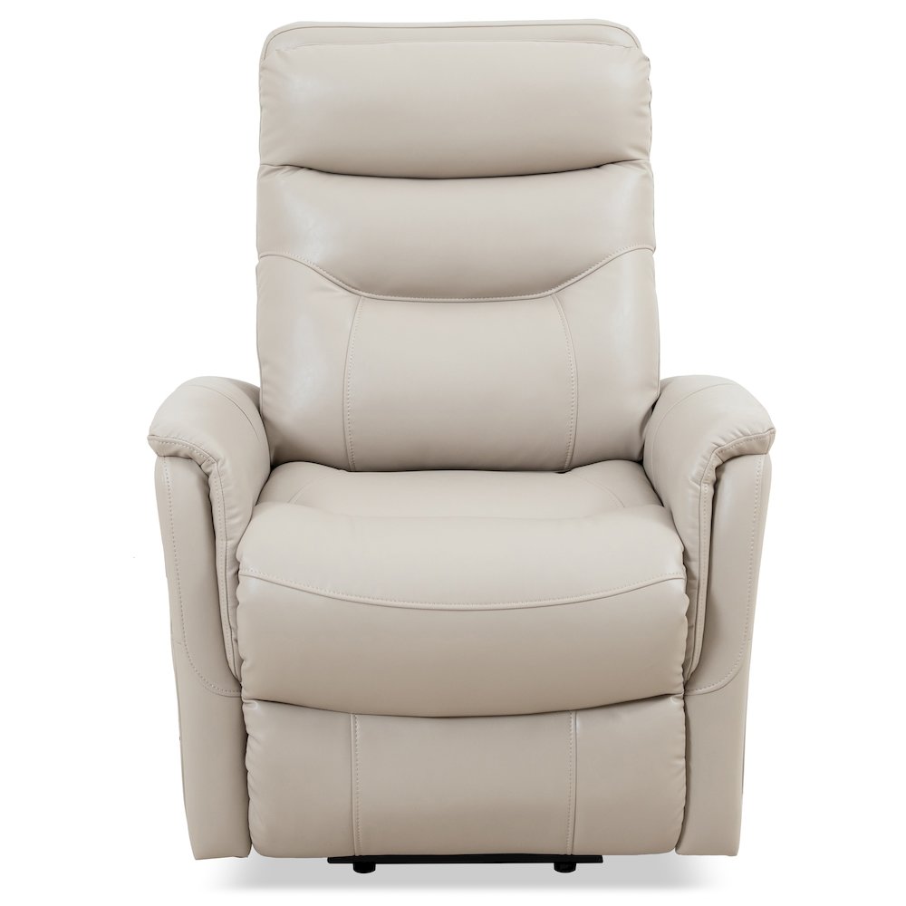 Gemini - Softy Ivory Power Lift Recliner with Articulating Headrest