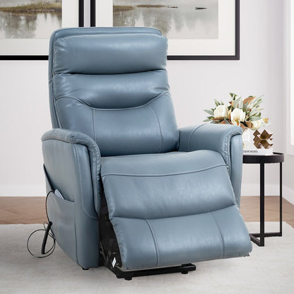 Gemini - Softy Azure Power Lift Recliner with Articulating Headrest
